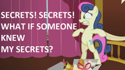 Size: 960x540 | Tagged: safe, edit, edited screencap, screencap, bon bon, sweetie drops, g1, my little pony tales, slice of life (episode), caption, g1 to g4, generation leap, hilarious in hindsight, text