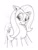 Size: 468x624 | Tagged: safe, artist:t72b, derpibooru exclusive, fluttershy, pegasus, pony, angry, monochrome, newbie artist training grounds, scrunchy face, solo, traditional art