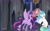 Size: 2560x1600 | Tagged: safe, artist:frozenfarron, princess celestia, twilight sparkle, twilight sparkle (alicorn), alicorn, pony, alternate scenario, betrayal, crown, jewelry, regalia, traitor, twibitch sparkle, twilight is anakin, tyrant sparkle, worst pony, you monster