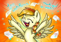 Size: 3029x2120 | Tagged: safe, artist:gaelledragons, oc, oc only, oc:little flame, pegasus, pony, milestone, solo