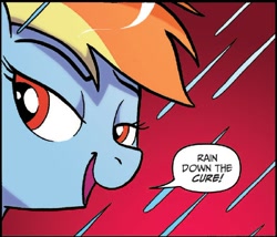 Size: 624x535 | Tagged: safe, artist:tonyfleecs, idw, rainbow dash, pegasus, pony, spoiler:comic, spoiler:comic45, rain