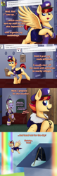 Size: 1280x3940 | Tagged: safe, artist:wiggles, oc, oc only, oc:miss pidge, oc:special delivery, rainbow falls, comic, equestrian post