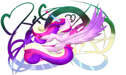 Size: 5000x3000 | Tagged: safe, artist:shadowsketch1203, princess cadance, alicorn, pony, absurd resolution, flying, magic, simple background, solo, transparent background