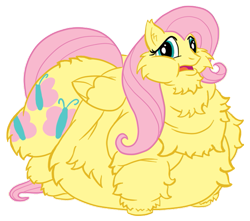 Size: 653x577 | Tagged: safe, artist:guyfuy, edit, fluttershy, pegasus, pony, fat, fattershy, fluffy, image macro, morbidly obese, obese