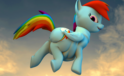 Size: 946x580 | Tagged: safe, artist:eggo81194, rainbow dash, pegasus, pony, 3d, belly, chubby, fat, female, flight, gmod, obese, plot, rainblob dash, rainbutt dash, solo