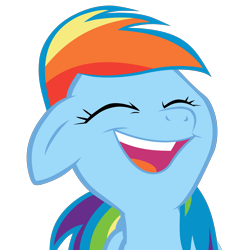 Size: 2407x2508 | Tagged: safe, artist:natalie-chama, rainbow dash, pegasus, pony, friendship is magic, inkscape, laughing, simple background, solo, transparent background, vector