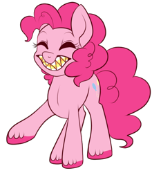 Size: 500x568 | Tagged: safe, artist:lulubell, derpibooru import, pinkie pie, earth pony, pony, candy, candy corn, simple background, solo, transparent background