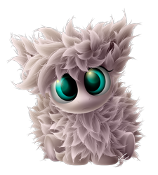Size: 2250x2500 | Tagged: safe, artist:symbianl, oc, oc only, oc:fluffle puff, cute, female, filly, solo, staring into your soul