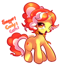 Size: 1024x1105 | Tagged: safe, artist:maren, derpibooru import, oc, oc only, oc:sugar candy corn, solo