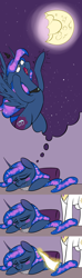 Size: 1024x3472 | Tagged: safe, artist:underpable, derpibooru import, princess celestia, princess luna, alicorn, pony, comic, dream, drool, edible heavenly object, just another luna blog, moon