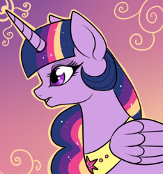 Size: 474x506 | Tagged: safe, artist:lulubell, derpibooru import, twilight sparkle, twilight sparkle (alicorn), alicorn, pony, female, mare, older, rainbow power, solo