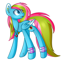 Size: 1024x1001 | Tagged: safe, artist:despotshy, oc, oc only, pegasus, pony, simple background, solo, tongue out, transparent background