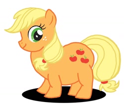 Size: 1772x1500 | Tagged: safe, artist:tacobitetoughguy, applejack, earth pony, pony, belly, fat, obese, solo, stomach