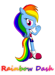 Size: 1906x2592 | Tagged: safe, artist:skyward-spark-25, derpibooru import, rainbow dash, anthro, plantigrade anthro, simple background, solo, sonic the hedgehog (series), sonicified, transparent background