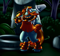 Size: 1024x956 | Tagged: safe, artist:heart-of-a-dragoness, rockhoof, anthro, ponehenge, rockhoof's shovel