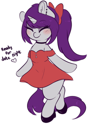 Size: 3058x4254 | Tagged: safe, artist:wickedsilly, oc, oc only, oc:wicked silly, bipedal, clothes, dress, solo