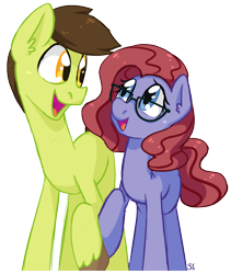 Size: 802x948 | Tagged: safe, artist:bloodorangepancakes, oc, oc only, oc:offkey lime, earth pony, pony, glasses