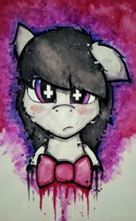 Size: 785x1272 | Tagged: safe, artist:canvymamamoo, derpibooru import, octavia melody, earth pony, pony, bowtie, misleading thumbnail, solo