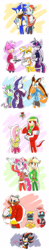 Size: 1000x5100 | Tagged: safe, artist:hoshinousagi, derpibooru import, fluttershy, pinkie pie, rainbow dash, rarity, twilight sparkle, twilight sparkle (alicorn), alicorn, anthro, absurd resolution, amy rose, christmas, crossover, crossover shipping, cubot, doctor eggman, holly, holly mistaken for mistletoe, knuckles the echidna, miles "tails" prower, orbot, shadow the hedgehog, shipping, sonic boom, sonic the hedgehog, sonic the hedgehog (series), sonicified, sticks the badger
