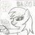 Size: 1024x1022 | Tagged: safe, artist:meerkatminer, rainbow dash, pegasus, pony, generic pony, gun, hoof hold, monochrome, newbie artist training grounds, shooting, solo, traditional art, weapon