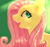 Size: 6000x5600 | Tagged: safe, artist:fayfafaya002, fluttershy, pegasus, pony, absurd resolution, bright, bust, looking back, open mouth, profile, smiling, solo