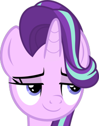 Size: 6620x8378 | Tagged: safe, artist:pink1ejack, starlight glimmer, pony, unicorn, every little thing she does, absurd resolution, inkscape, simple background, smug, smuglight glimmer, solo, transparent background, vector