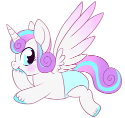 Size: 519x488 | Tagged: safe, artist:lulubell, derpibooru import, princess flurry heart, spoiler:s06, diaper, simple background, solo, transparent background, unshorn fetlocks