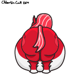 Size: 450x450 | Tagged: safe, artist:chloride cull, oc, oc only, oc:velvet cream, belly, fat, morbidly obese, obese, plot, solo