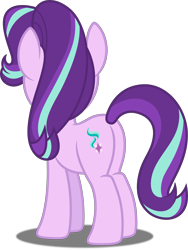 Size: 3754x5000 | Tagged: safe, artist:dashiesparkle, starlight glimmer, pony, unicorn, every little thing she does, absurd resolution, female, mare, plot, rear view, solo