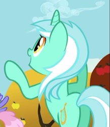 Size: 359x411 | Tagged: safe, screencap, lyra heartstrings, pony, fall weather friends, cropped, female, mare, plot