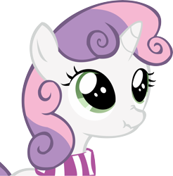 Size: 11311x11515 | Tagged: safe, artist:cyanlightning, sweetie belle, .svg available, absurd resolution, clothes, cute, diasweetes, scarf, scrunchy face, simple background, solo, transparent background, vector