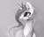 Size: 3580x3007 | Tagged: safe, artist:magnaluna, derpibooru import, princess celestia, alicorn, pony, bust, cute, cutelestia, female, grayscale, mare, monochrome, portrait, smiling, solo