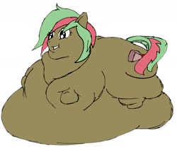 Size: 1764x1495 | Tagged: safe, artist:fatponysketches, oc, oc only, belly, drawing request, fat, fruitcake, obese, request, solo