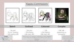 Size: 1920x1080 | Tagged: safe, artist:kippzu, fluttershy, pegasus, pony, advertisement, commission info, commissions sheet