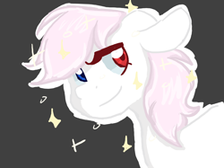 Size: 2742x2055 | Tagged: safe, artist:mandy_the_pantie_pone, oc, oc only, oc:mandy panties, fabulous, heterochromia, pink mane, simple background, smiling, solo, stars