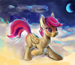 Size: 603x525 | Tagged: safe, artist:xbi, scootaloo, pony, chest fluff, cute, solo