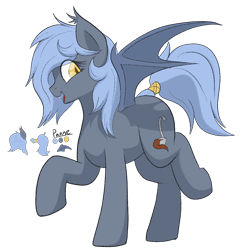 Size: 1078x1108 | Tagged: safe, artist:codras, oc, oc only, oc:panne, bat pony, pony, cute, raised leg, simple background, solo, transparent background