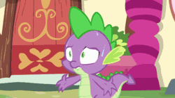Size: 960x540 | Tagged: safe, screencap, spike, twilight sparkle, twilight sparkle (alicorn), alicorn, dragon, pony, ppov, adorkable, animated, cute, door, dork, excited, flower, gif, levitation, looking at each other, magic, prancing, sweat, telekinesis, trotting, trotting in place, twiabetes, window