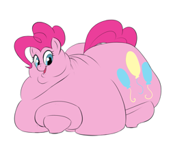 Size: 809x680 | Tagged: safe, artist:calorie, pinkie pie, earth pony, pony, double chin, fat, impossibly large butt, morbidly obese, obese, piggy pie, plot, pudgy pie, solo