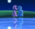 Size: 2900x2400 | Tagged: safe, artist:leafflurry, derpibooru import, starlight glimmer, trixie, pony, unicorn, no second prances, counterparts, cute, evil, evil grin, female, grass, lake, lesbian, mare, moon, night, outdoors, plot, reflection, shipping, stars, startrix, twilight's counterparts, water