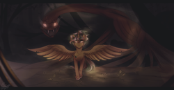 Size: 1024x532 | Tagged: safe, artist:orfartina, oc, oc only, alicorn, pony, solo