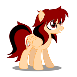 Size: 1000x1000 | Tagged: safe, artist:jack-pie, oc, oc only, pegasus, pony, smiling, solo