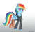 Size: 1000x925 | Tagged: safe, artist:ailynd, rainbow dash, pegasus, pony, clothes, hoodie, socks, solo, striped socks