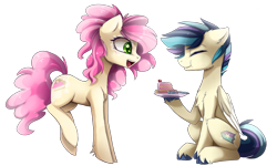 Size: 3000x1800 | Tagged: safe, artist:magnaluna, derpibooru import, oc, oc only, cake, food