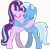 Size: 7017x6852 | Tagged: safe, artist:ramseybrony17, derpibooru import, starlight glimmer, trixie, pony, unicorn, absurd resolution, female, hilarious in hindsight, hug, implied lesbian, lesbian, mare, shipping, simple background, startrix, transparent background, vector