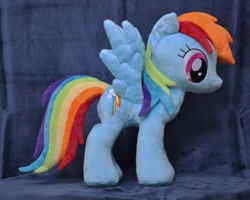 Size: 3550x2847 | Tagged: safe, artist:lykaios-avery, rainbow dash, irl, photo, plushie, solo