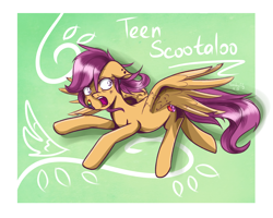 Size: 2500x2000 | Tagged: safe, artist:redheadfly, scootaloo, bandaid, cutie mark, flying, older, scootaloo can fly, solo, the cmc's cutie marks