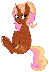 Size: 424x620 | Tagged: safe, artist:lulubell, derpibooru import, oc, oc only, oc:cinnamon scent, pony, unicorn, female, mare, simple background, solo, transparent background