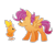 Size: 1024x843 | Tagged: safe, artist:yaaaco, derpibooru import, scootaloo, crossover, pokémon, scootachicken, torchic