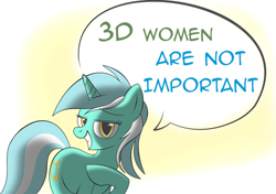 Size: 1198x844 | Tagged: safe, artist:nabbiekitty, edit, lyra heartstrings, pony, unicorn, dialogue, grin, lidded eyes, looking at you, meme, smiling, solo, speech bubble